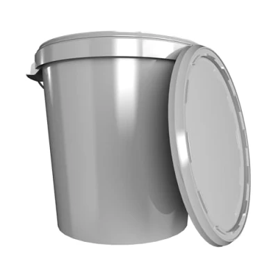 Abbildung von FixedByU Putzeimer Hobbock Eimer mit Deckel 31,5 L, Lebensmittelecht Gelb 1, (Eimer Set, 1 tlg., Deckel), 30 l
