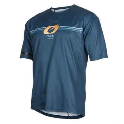 Abbildung von O&#039;NEAL Mountainbike Trikot MTB DH Downhill FR Freeride Atmungsaktives Material, Flache Nähte für mehr Komfort Pin it Jersey V.24 Erwachsene Ozean Blau Größe S