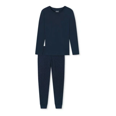 Abbildung von Uncover BY Schiesser Schlafanzug SET Pyjama, Damen, Größe: 44, Dunkelblau