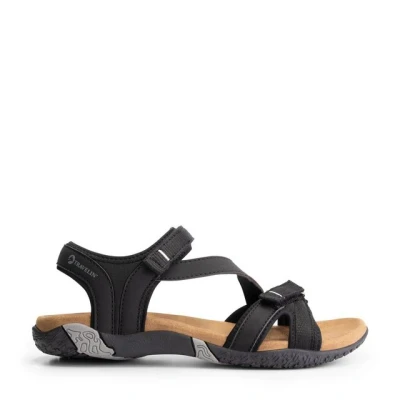 Abbildung von Travelin Helsem Trekkingsandale, Damen, Größe: 37, Black Schuhe