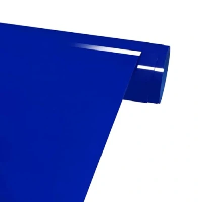Abbildung von FORBELL Plotterfolie Textil, 30.5cmx3m Textil Bügeltransferfolie (Neon Blau)