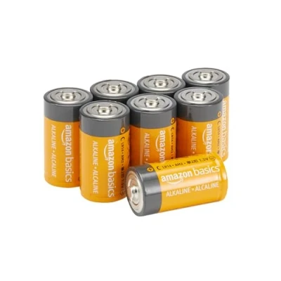 Abbildung von Amazon Basics C Zellen Allzweck Alkaline Batterien, 5 Jahre Haltbarkeitsdauer, 8 Stück