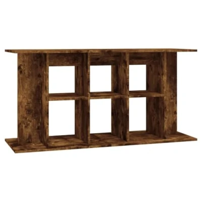 Abbildung von vidaXL Aquariumständer, Aquarium Unterschrank mit viel Stauraum, Tisch Stabiler Oberplatte, Aquariumschrank Halter, Räuchereiche Holzwerkstoff
