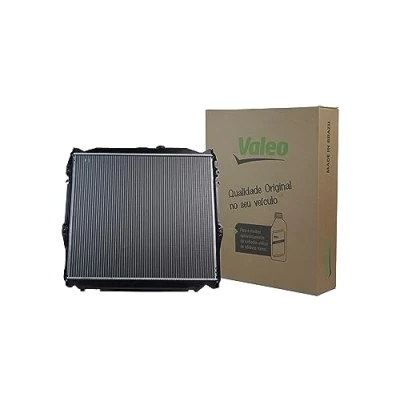 Abbildung von VALEO 734205 Kühler, Motorkühlung Aluminium 575 638 26 ohne Kühlmittelregler Kühlrippen gelötet TOYOTA: Land Cruiser Prado 90