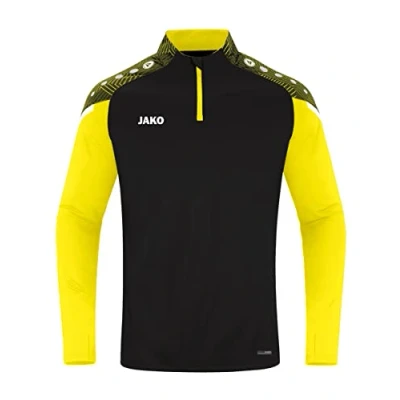 Abbildung von JAKO ZIP Performance Langarmshirt, Herren, Größe: 50, Schwarz/gelb