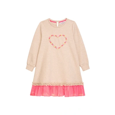 Abbildung von Danamade Dlexy Jerseykleid für Kinder, Größe: 128, Creme