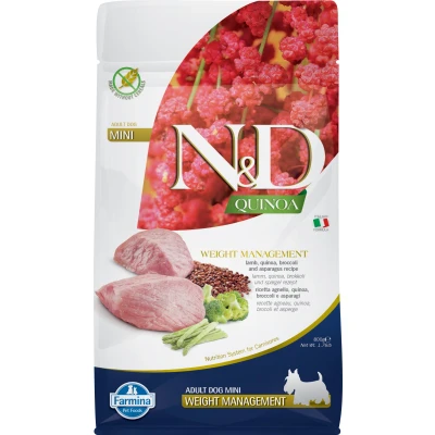 Abbildung von N&amp;D Quinoa DOG Weight Management Lamm &amp; Brokkoli Mini varianten 800 g