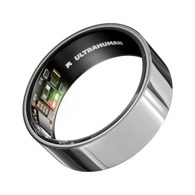 Abbildung von ULTRAHUMAN Ring AIR Kein App Abonnement Smart Size First mit Größenkit Verfolgen Sie Schlaf, Workouts, Herzfrequenz, HRV Bis zu 6 Tage Akkulaufzeit (Größe 9)