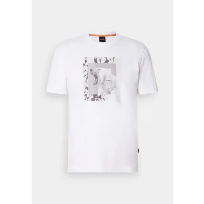 Abbildung von BOSS ORANGE T Shirt &quot;Te lupo&quot;, runder Ausschnitt, regular fit, Fotodruck