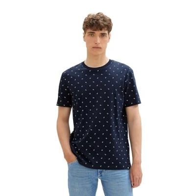 Abbildung von TOM TAILOR Denim Rundhalsshirt mit Minimal Print
