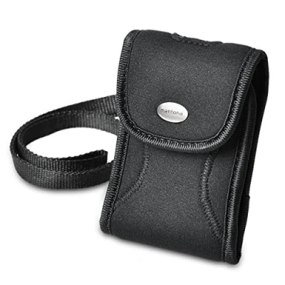 Abbildung von Mantona Nigrin Tasche für Digitalkameras (mit Tragegurt und Gürtelschlaufe) schwarz, neopren