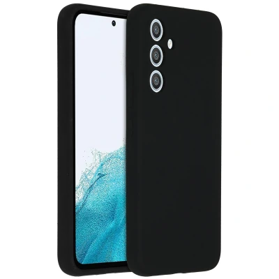 Abbildung von Samsung Galaxy A54 (5G) Hülle Silikon Accezz Soft Case/Backcover Handyhülle Schwarz
