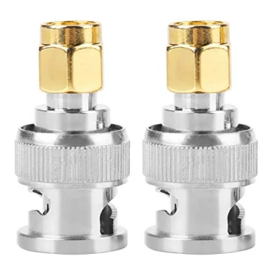 Abbildung von Akozon 2 Stück BNC Stecker auf SMA Male Typ Adapter Test Konverter