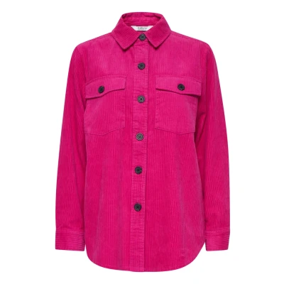 Abbildung von b.young Bydisune Hemdbluse, Damen, Größe: 36, Very berry