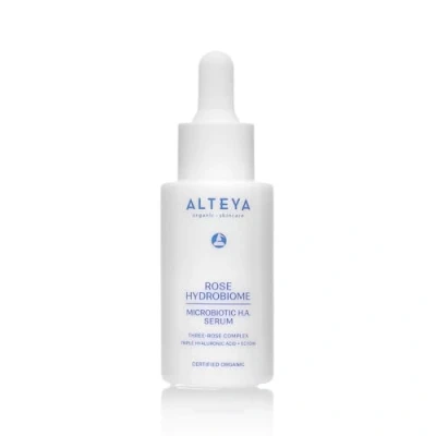 Abbildung von Alteya Bio Rose Hydrobiome Microbiotic H.A. Serum 30 ml NaTRUE zertifizierte Hautpflege mit Drei Rosen Komplex, dreifachem Hyaluron und Ectoin spendet Feuchtigkeit verbessert den Hautglanz