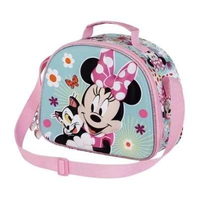 Abbildung von Minnie Maus Figaro 3D Frühstückstasche, Rosa, 25,5 x 20 cm