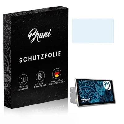 Abbildung von Bruni Schutzfolie kompatibel mit Pumpkin AA0412B 10.1 Inch Universal Folie, glasklare Displayschutzfolie (2X)
