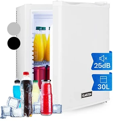 Abbildung von Klarstein Mini Kühlschrank für Zimmer, 30L Getränke &amp; Kosmetik, Kleine Minibar, Klein Leise, Verstellbare Ablagen, Kleiner Skincare 5 15C