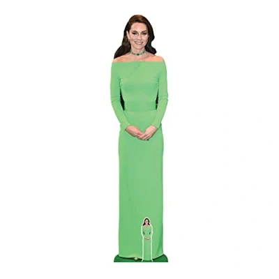 Abbildung von Star Cutouts SC4214 Catherine Princess of Wales Kate Middleton Pappaufsteller in Lebensgröße mit Mini