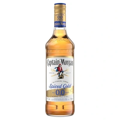 Abbildung von Captain Morgan Spiced Gold 0.0%, Alkoholfrei, 700 ml Rum Alternative für alkoholfreie Drinks &amp; Cocktails