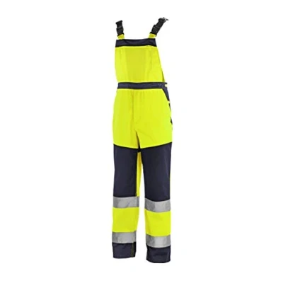 Abbildung von teXXor 4336 58 Warnschutz Latzhose &quot;Buffalo&quot;, Größe 58, Warngelb/Marineblau