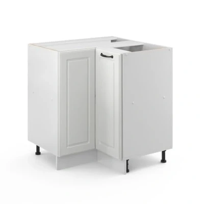 Abbildung von Vicco Eckunterschrank R Line, Weiß Landhaus/Weiß, 75.6 cm ohne Arbeitsplatte