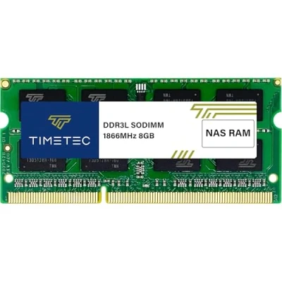 Abbildung von Timetec Hynix IC 8 GB Kompatibel für Synology NAS DiskStation DS218+ DS918+ DDR3/ DDR3L 1866 MHz PC3L 14900 1,35 V Nicht ECC Ungepufferter 204 Pin SODIMM Speicher RAM