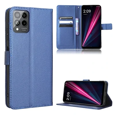 Abbildung von BAILI Lederhülle für T Mobile Phone Pro 5G/REVVL 6 5G Hülle, Flip Case mit Kartenfach Stand, Diamant Tasche Cover Etui Handyhülle 5G, Diamant05