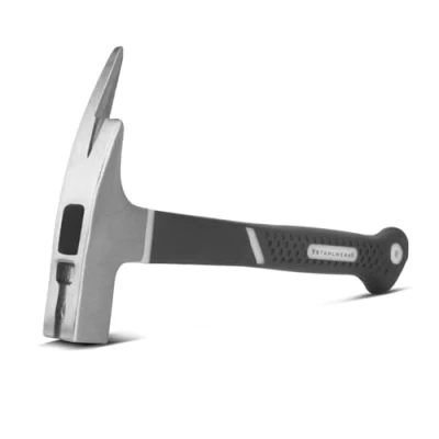 Abbildung von STAHLWERK Latthammer aus geschmiedetem Carbon Stahl robuster Klauenhammer mit rutschsicherem Fiberglas Griff Zimmermannshammer Dachdeckerhammer Hammer
