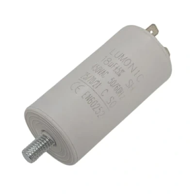 Abbildung von Lumonic Anlaufkondensator mit Stecker 6,3x0,8mm I 18µF 450V 34x70mm 18uF Motorkondensator Kunststoffgehäuse Betriebskondensator für Pump