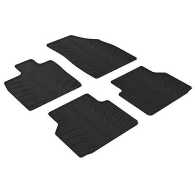 Abbildung von Gledring 0709 Fußmattensatz Gummi vorne und hinten 4 schwarz 750mm 550mm