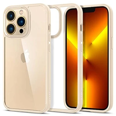 Abbildung von Spigen Ultra Hybrid Hülle Kompatibel mit iPhone 13 Pro Sand Beige