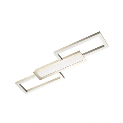 Abbildung von Eglo 99791 Deckenleuchte MONIROTE nickel matt weiss L:78 H:4,5cm dimmbar 3000 6500K