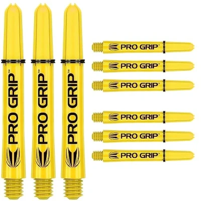 Abbildung von Target Darts 3 x Sätze of Gelb Pro Grip Dartschäfte Zwischenzeitlich 9 Insgesamt