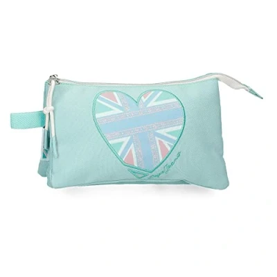 Abbildung von Pepe Jeans Nerea Dreifach Federmäppchen Blau 22x12x5 cm Polyester