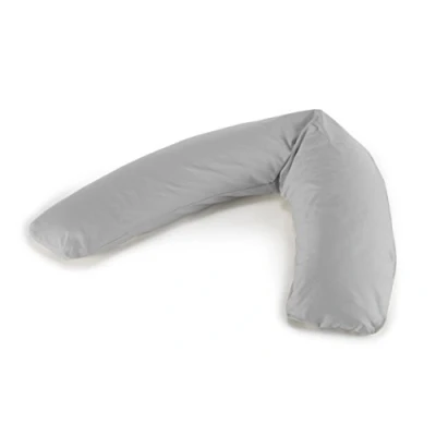 Abbildung von Theraline Das Komfort Stillkissen 180 cm inkl. Jerseybezug, 42 Grau, Füllung: Polyester Hohlfaser