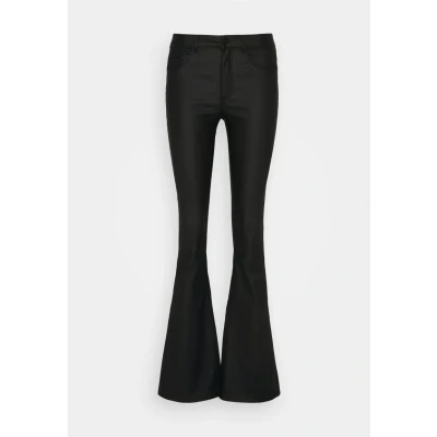 Abbildung von ONLY Onlblush MID Waist Coated Flared Jeans, Damen, Größe: Sx30, Black