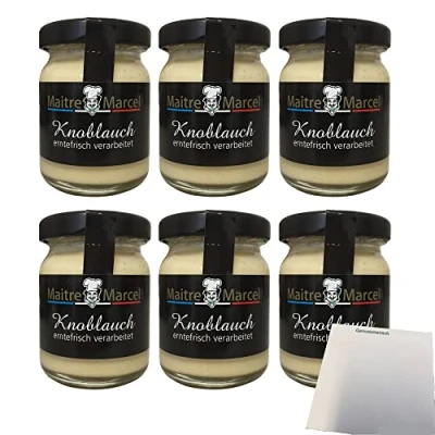 Abbildung von Maitre Marcel Knoblauch 6er Pack (6x50g Glas) + usy Block