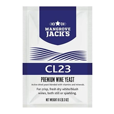 Abbildung von Weinhefe Mangrove Jack&#039;s CL23 8g/25L Trocken Hefe für fruchtige Weiß &amp; Blush Landweine