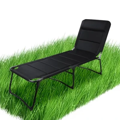 Abbildung von your GEAR Sonnenliege Salina 3D XXL Campingliege mit Quick Dry Polsterung &amp; Mesh Bezug Bequeme Caravan Klappliege