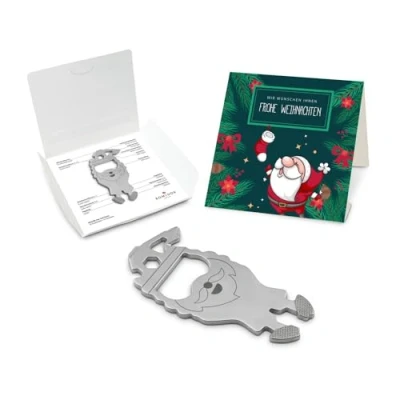 Abbildung von Geschenkartikel: ROMINOX Key Tool // Santa Frohe Weihnachten, Weihnachtsmann, 15 Funktionen, Keytool Schlüsselanhänger, Einkaufswagenlöser, Multitool, Multifunktionswerkzeug für Adventskalender