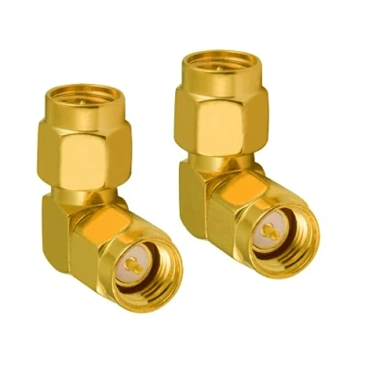 Abbildung von Vecys SMA Adapter Male to Right Angle 90 Degree RF Coaxial Coax for 2G 3G 4G Antenne Wifi Wireless WLAN Network 2 PCS