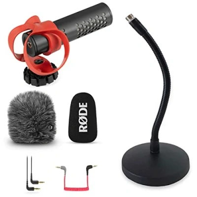 Abbildung von Rode Videomicro II Video Mikrofon + keepdrum Tisch Stativ
