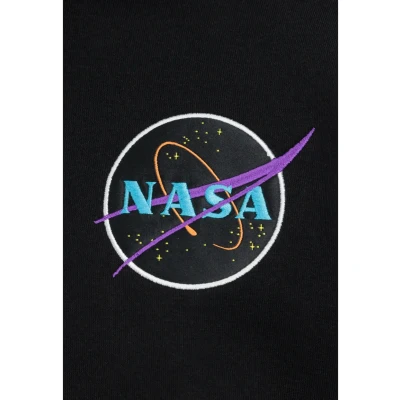 Abbildung von Alpha Industries Kapuzenpullover, Herren, Größe: Small, Black neon purple