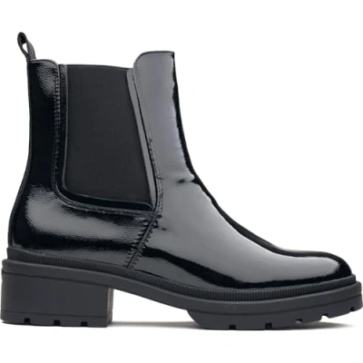 Abbildung von Rocket Dog Iggie Patent Chelsea Boots für Damen in Schwarz