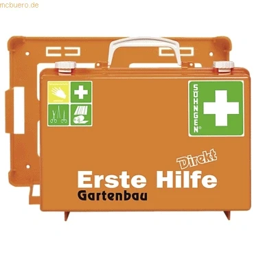 Abbildung von Söhngen Erste Hilfe Koffer Direkt Gartenbau orange