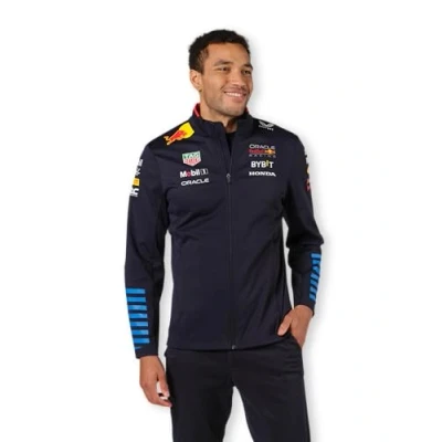Abbildung von Red Bull Racing Formel 1 Team Offizieller Merchandise Artikel 2024 Replica Night Sky Softshell Jacke Unisex (3XL, Regular), midnight blue