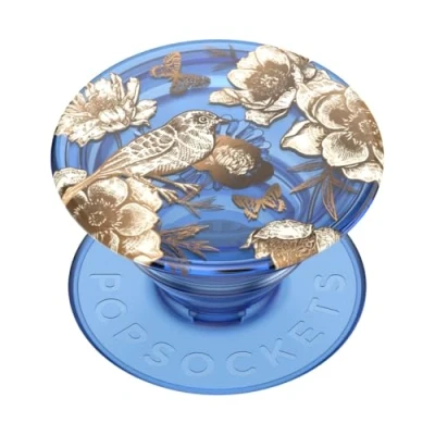 Abbildung von PopSockets: PopGrip Ausziehbarer Sockel und Griff mit einem Austauschbarem Top für Smartphones Tablets Blue Bird