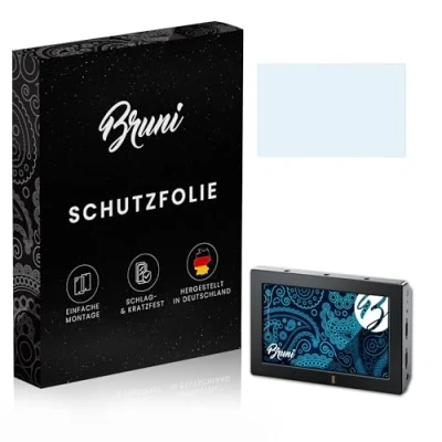 Abbildung von Bruni Schutzfolie kompatibel mit Blackmagic Design Video Assist 4K 7 Inch Folie, glasklare Displayschutzfolie (2X)