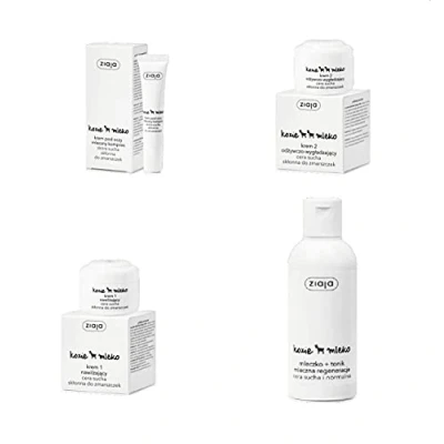 Abbildung von Auto schmuck ® Ziaja Kosmetik Sets, Gesichtscreme, Tagescreme, Nachtcreme, Augencreme, Gesichtswaschgel, Handcreme, Körperbutter, Körpermilch, Körperbalsam, Duschgel, Shampoo (Ziegenmilch Gesichtsset)